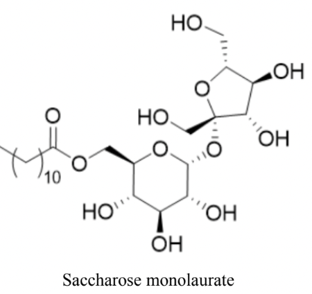 Cấu trúc saccharose monolaurate