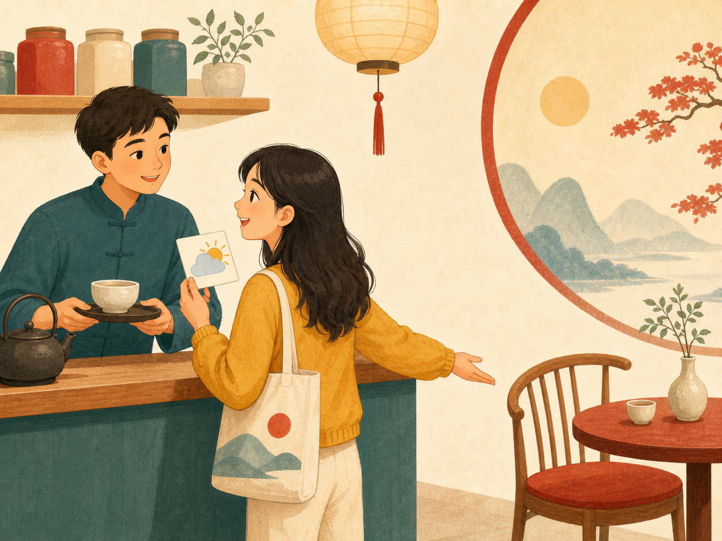Gọi đồ uống và hỏi chỗ ngồi