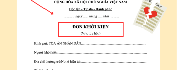 Đơn ly hôn 2025 - có lợi cho bên vợ